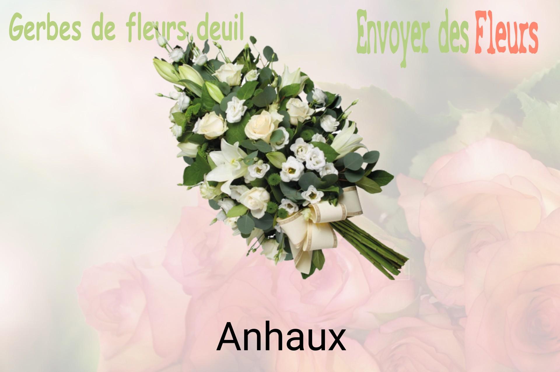 Gerbe de fleurs de deuil livrée à Anhaux